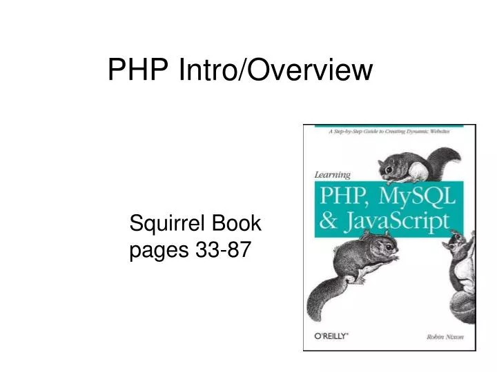 php intro overview