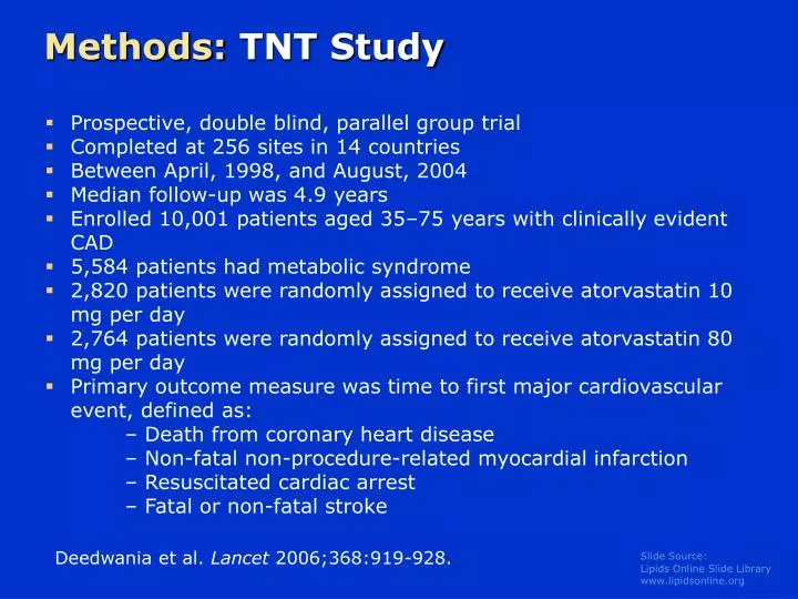 methods tnt study