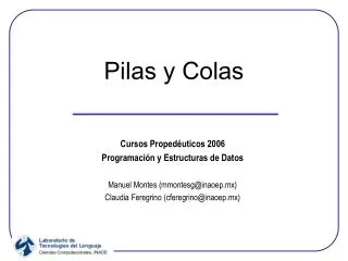 pilas y colas