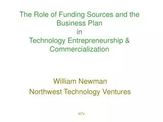 William Newman Northwest Technology Ventures