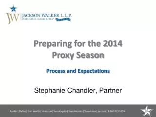Preparing for the 2014 Proxy Season