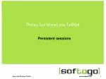 Seamless Proxy for Wireless Telnet: Maintain Persistent Sessions Anywhere - slide 1