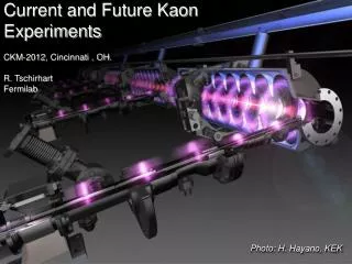 Current and Future Kaon Experiments CKM-2012, Cincinnati , OH. R. Tschirhart Fermilab