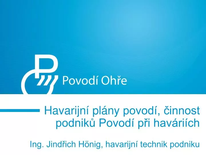 havarijn pl ny povod innost podnik povod p i hav ri ch