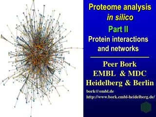Part II Protein interactions and networks