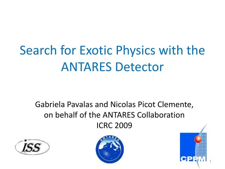 search for exotic physics with the antares detector