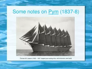 Some notes on Pym (1837-8)