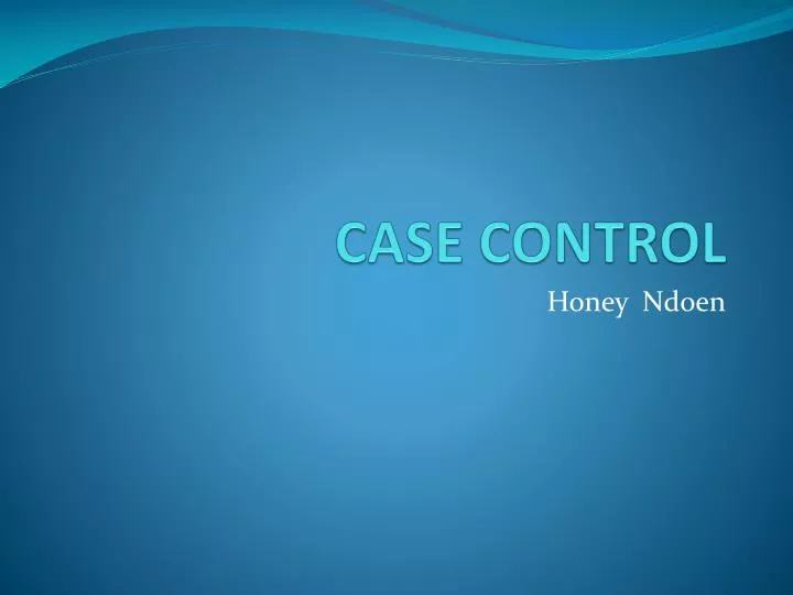 case control