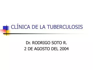 cl nica de la tuberculosis