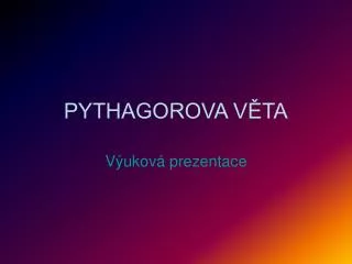 pythagorova v ta