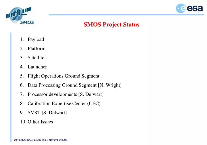 smos project status