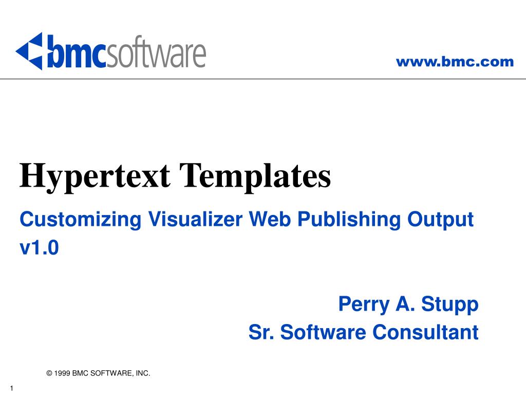 Hypertext Templates - slide 1