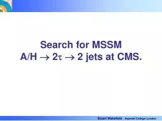 Search for MSSM A/H ? 2 ? ? 2 jets at CMS.
