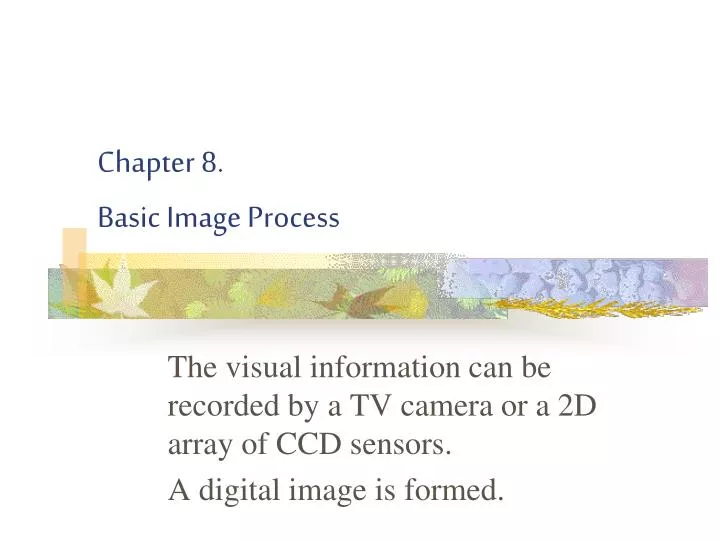 chapter 8 basic image process