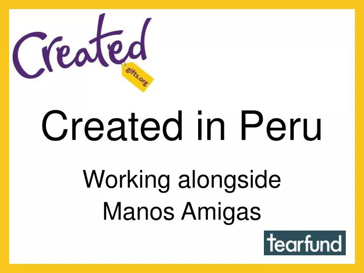created in peru