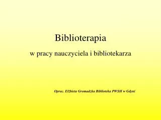 biblioterapia