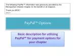 PayPal™ Options - slide 1