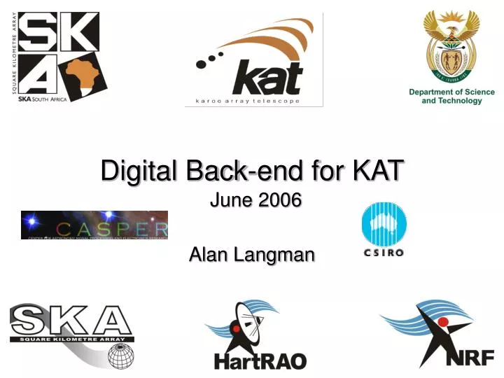 digital back end for kat