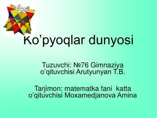 ko pyoqlar dunyosi