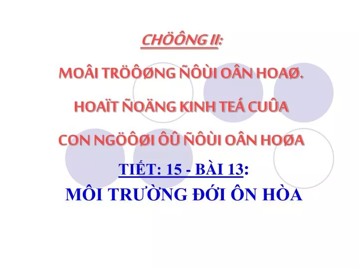 ch ng ii mo i tr ng i o n hoa hoa t o ng kinh te cu a con ng i i o n ho a