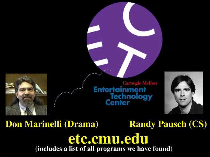 don marinelli drama randy pausch cs