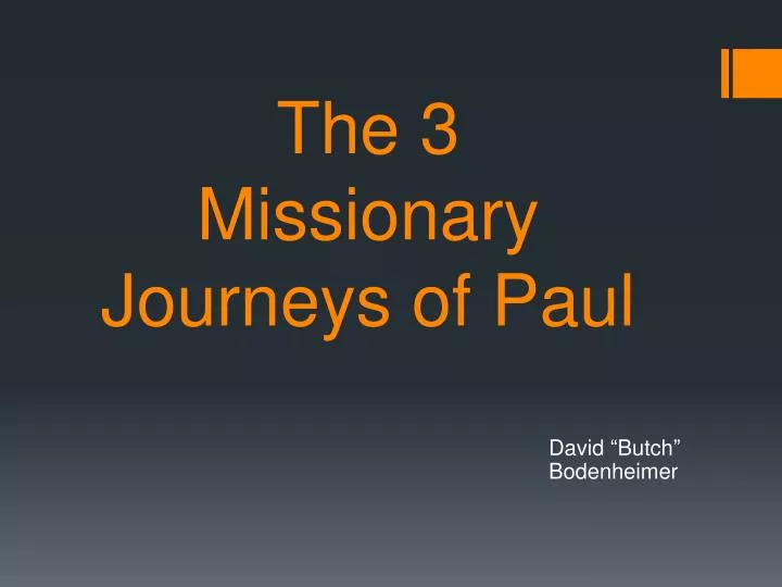 the 3 missionary journeys of paul