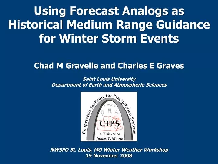 using forecast analogs as historical medium range guidance for winter storm events