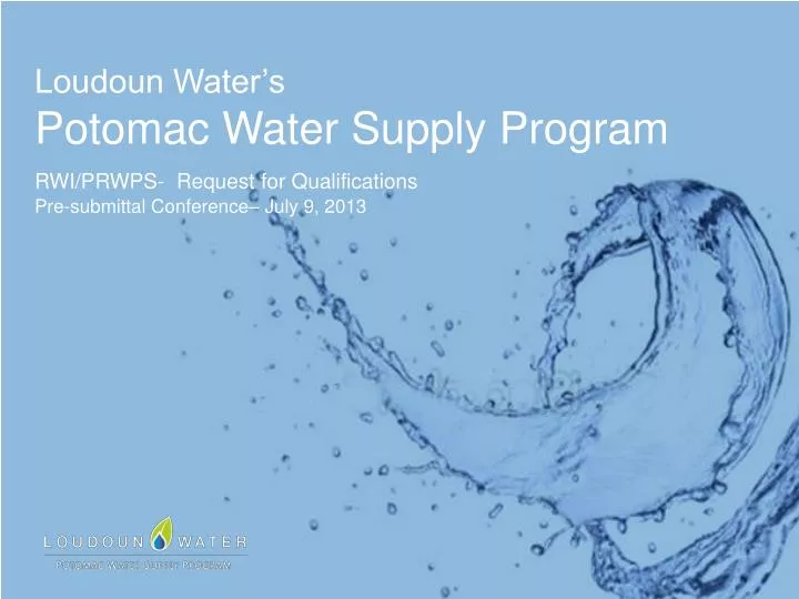 loudoun water s potomac water supply program
