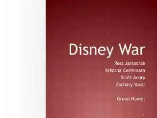 Disney War