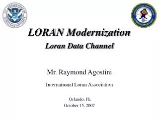 LORAN Modernization Loran Data Channel