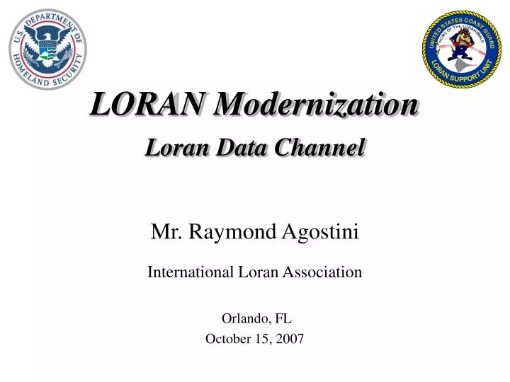 loran modernization loran data channel