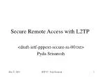 Secure Remote Access with L2TP