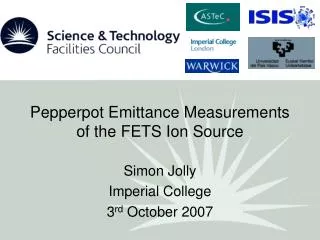 Pepperpot Emittance Measurements of the FETS Ion Source