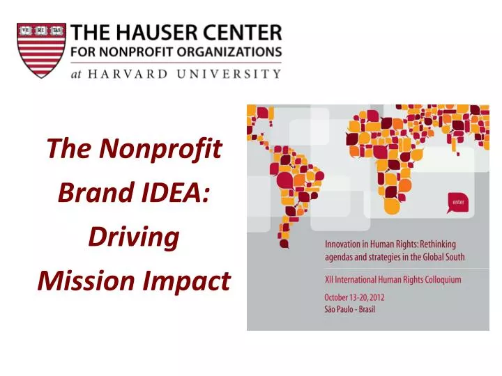 the nonprofit brand idea driving mission impact
