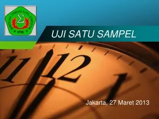 uji satu sampel