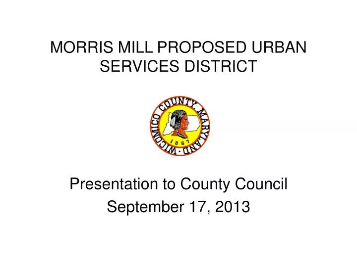 morris mill proposed urban services district