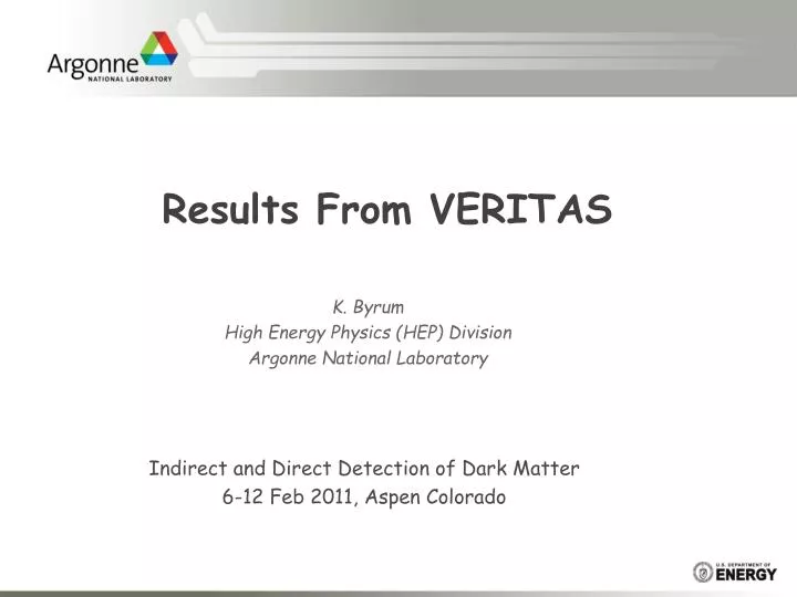 results from veritas