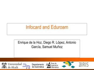 Infocard and Eduroam
