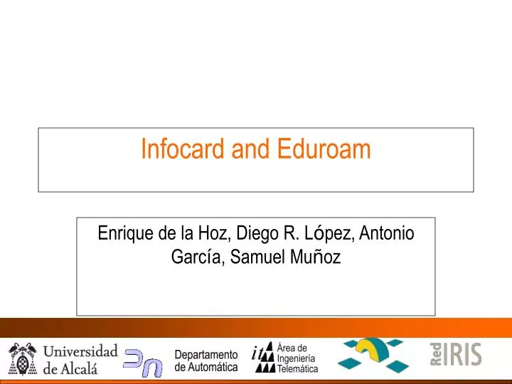 infocard and eduroam