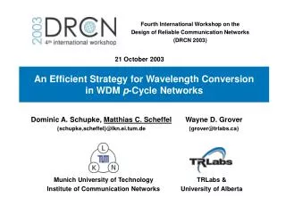 An Efficient Strategy for Wavelength Conversion in WDM p -Cycle Networks