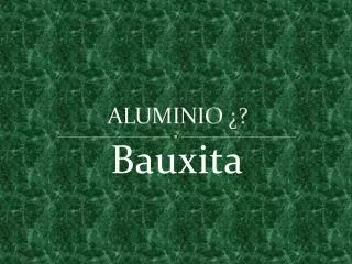 aluminio