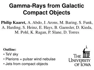 Gamma-Rays from Galactic Compact Objects