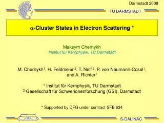 a -Cluster States in Electron Scattering *