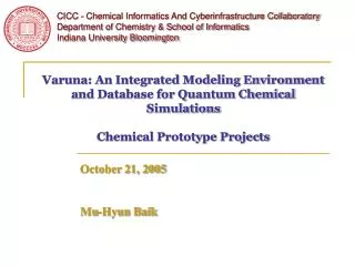 Varuna: An Integrated Modeling Environment and Database for Quantum Chemical Simulations