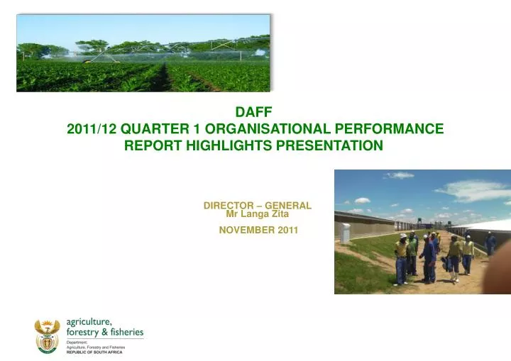 daff 2011 12 quarter 1 organisational performance report highlights presentation