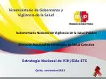 Estrategia Nacional de VIH/Sida-ITS - slide 1