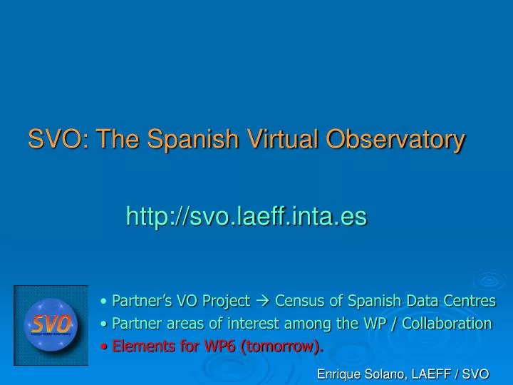 svo the spanish virtual observatory http svo laeff inta es