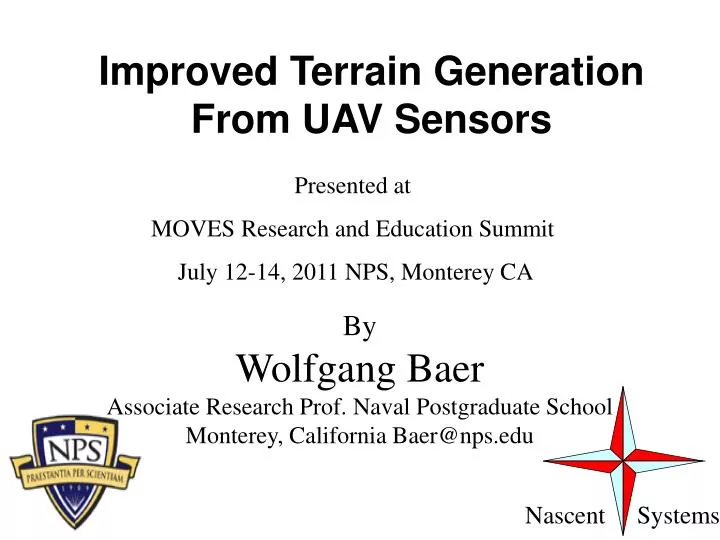 improved terrain generation from uav sensors