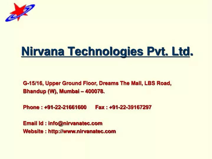 nirvana technologies pvt ltd