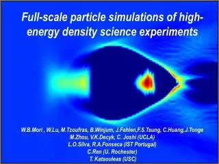 Full-scale particle simulations of high-energy density science experiments